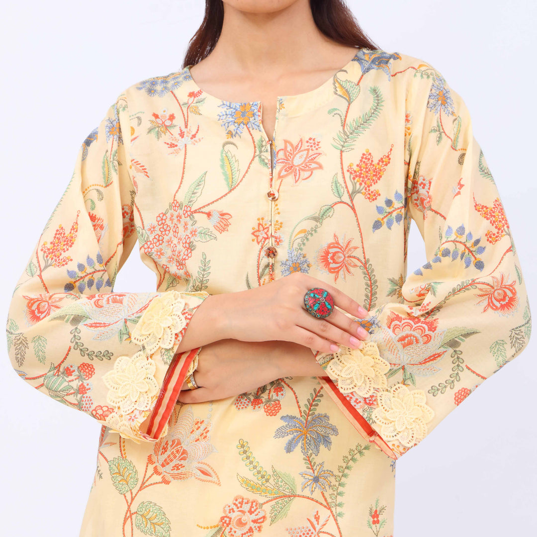 3 PC- Digital Printed Lawn Suit PS5432