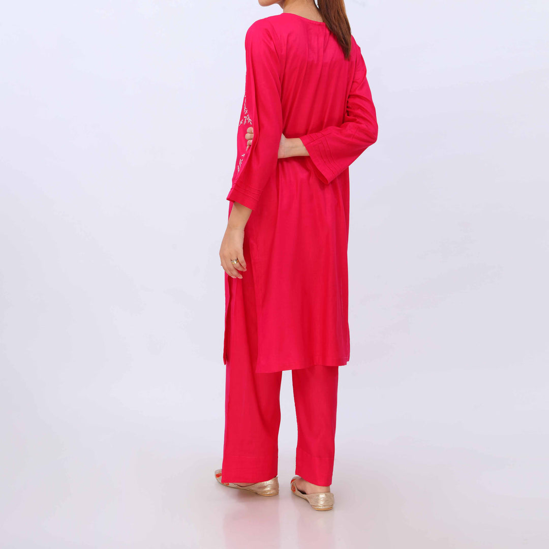 2 PC- Embroidered Cambric Suit PS5446