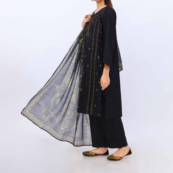 3 PC- Embroidered Cambric Suit PS5447