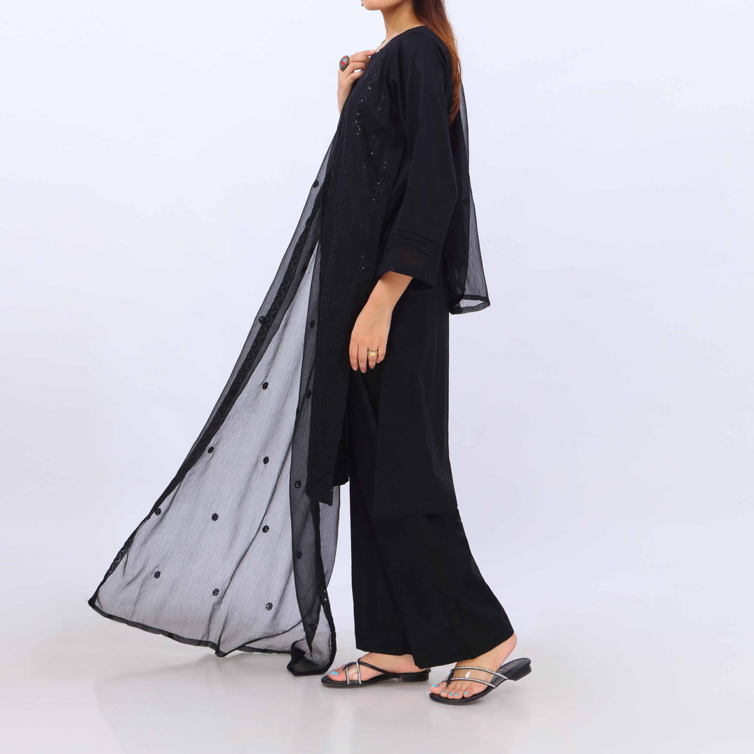 3 PC- Embroidered Cambric Suit PS5448