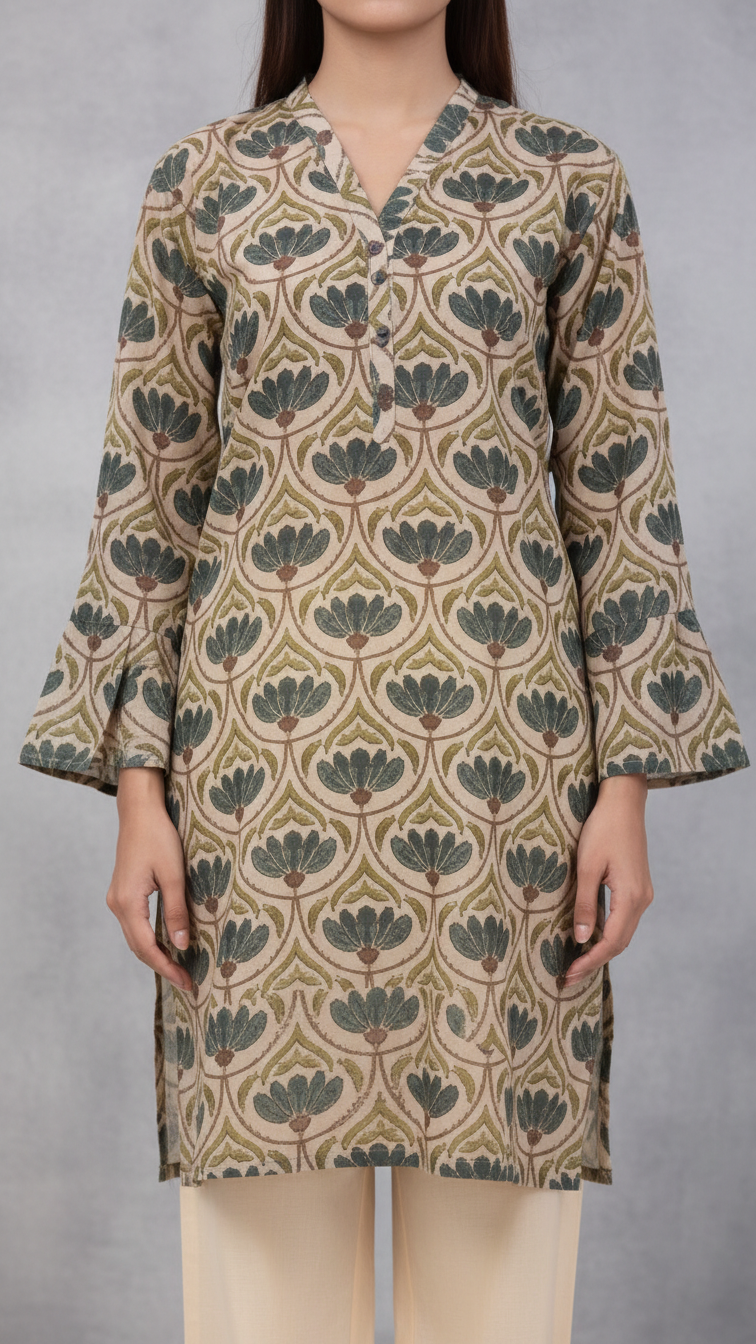 1PC- Digital Printed Lawn Shirt PS5453