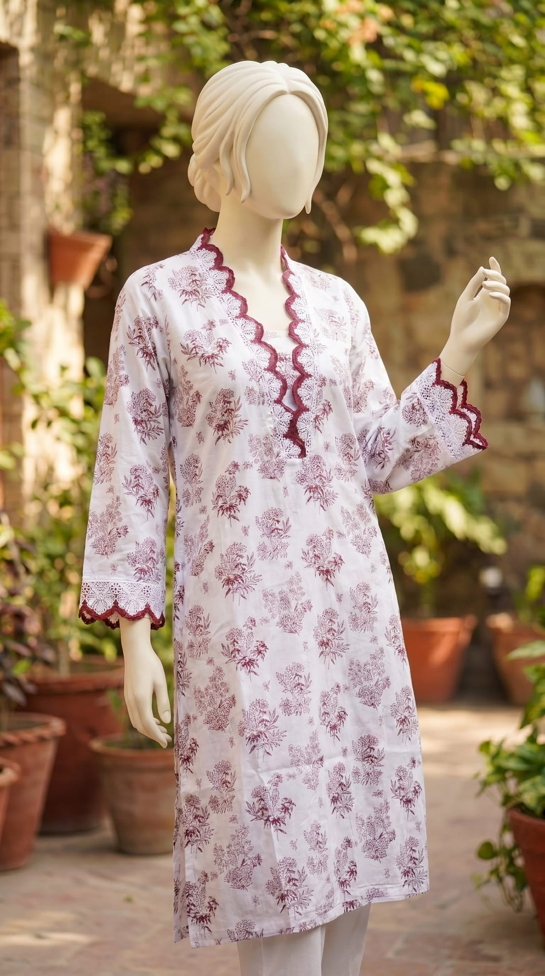 Embellished Lawn Shirt PS610609