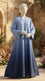 Grey Grip Silk Abaya PS619007