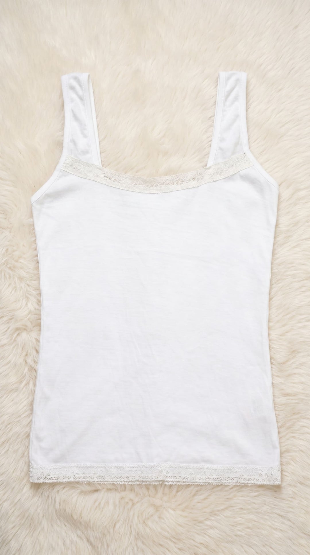 White Solid Tan Top PT601009