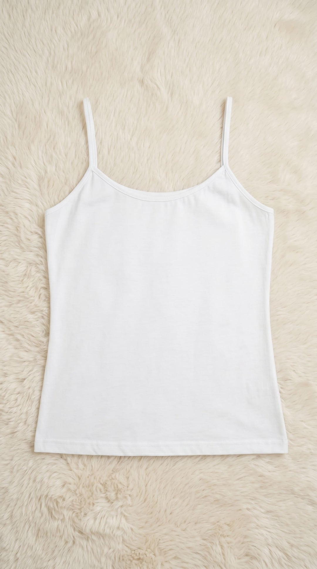 White Solid Tan Top PT601309