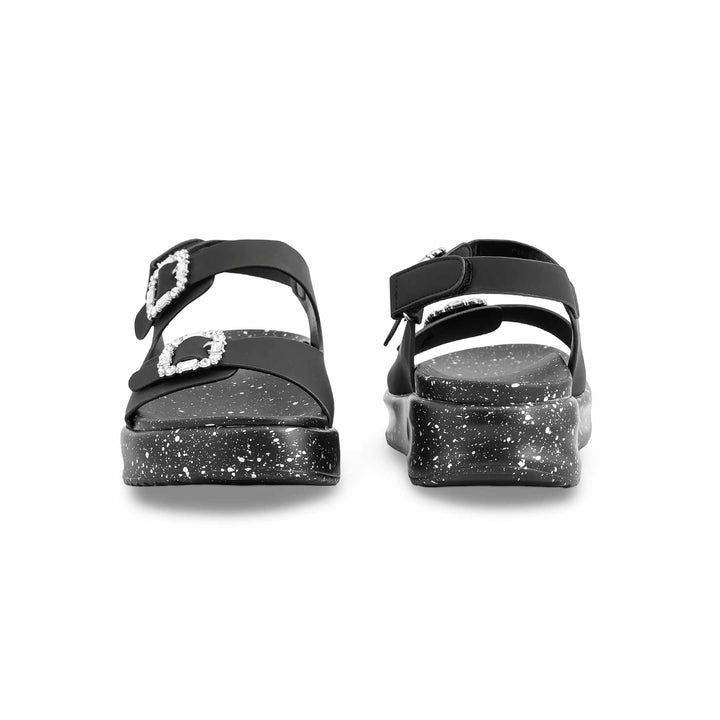 Black Formal Sandal For Ladies PU0374