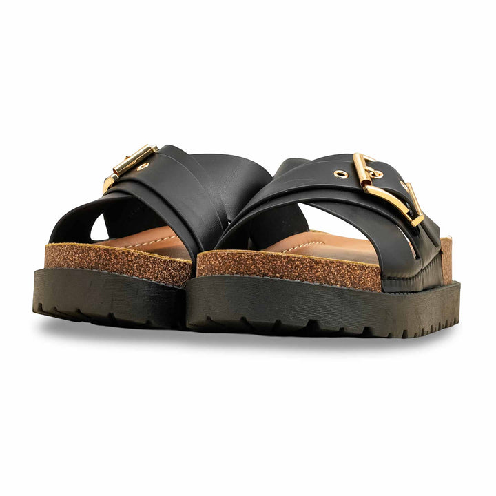 Black Formal Slipper For Women PU0391