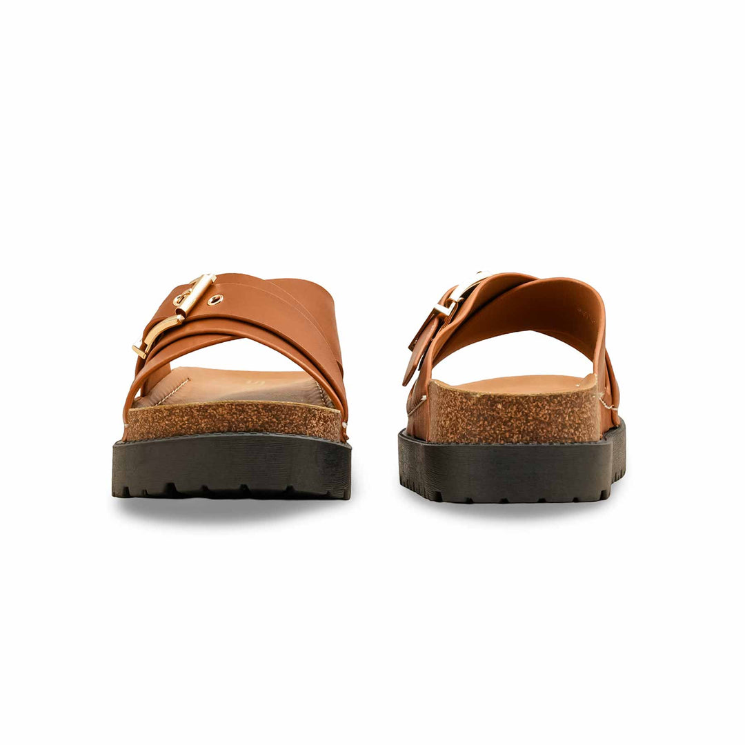 Brown Formal Slipper For Women PU0391