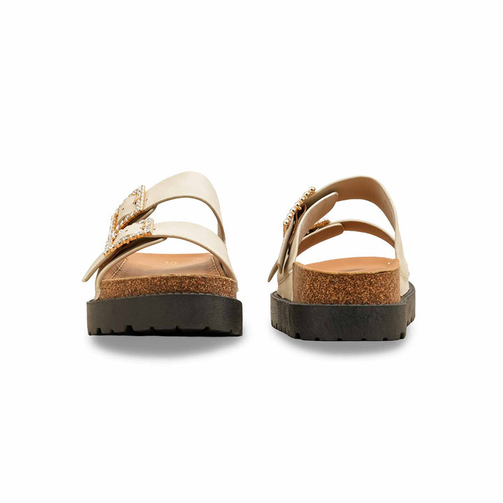 Golden Formal Slipper For Women PU0392