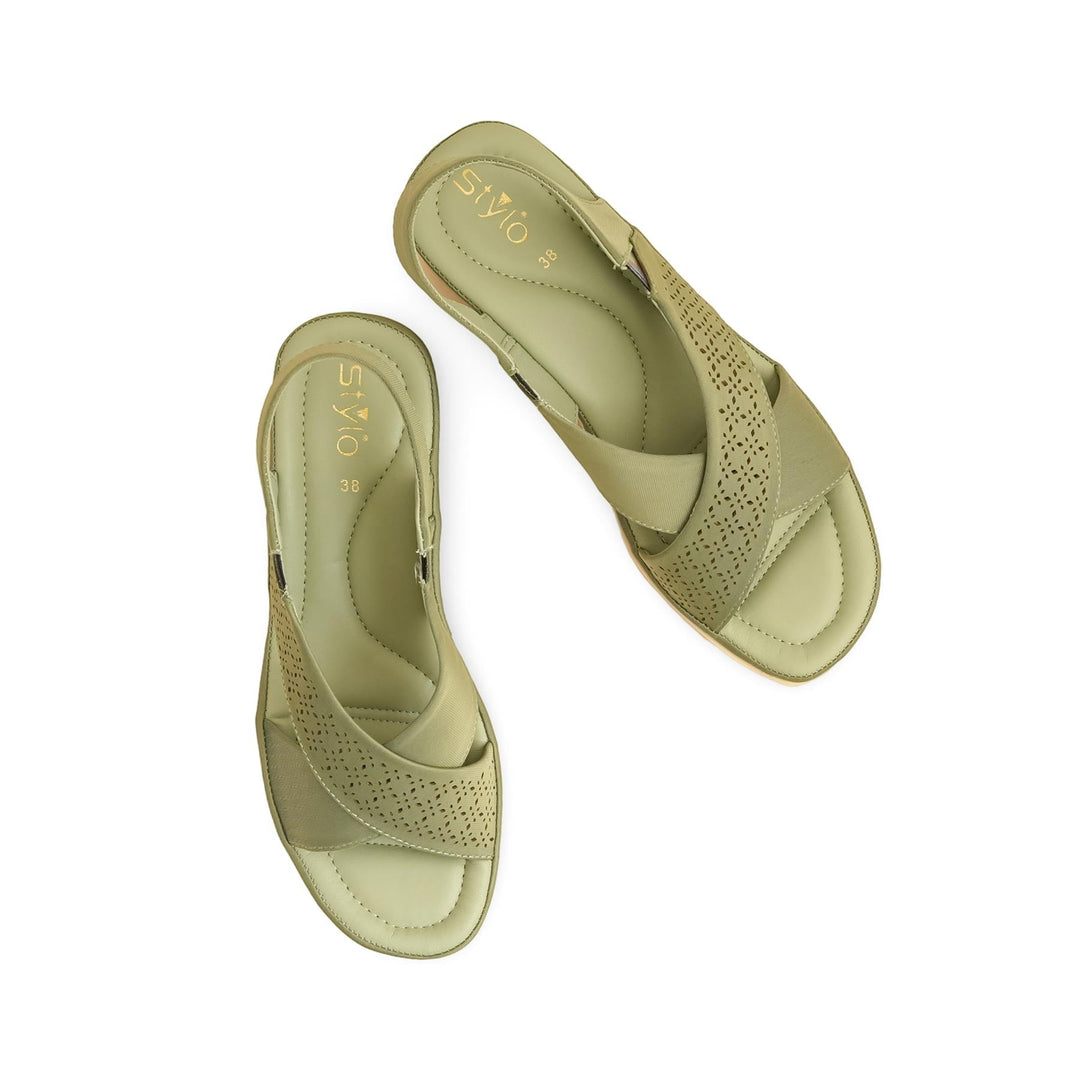 Green Formal Sandal For Women PU0424