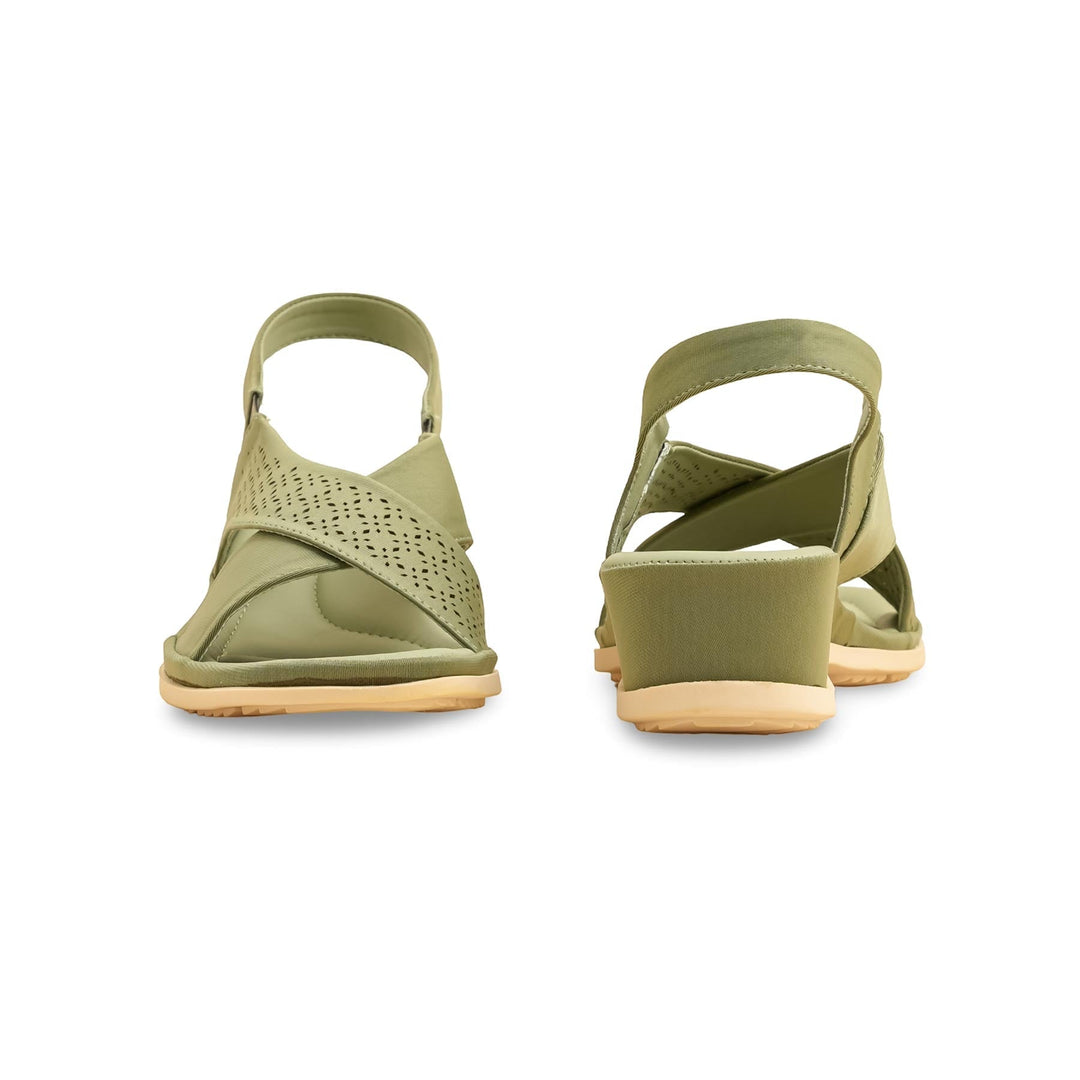 Green Formal Sandal For Women PU0424