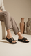Black Formal Slipper For Ladies PU0426