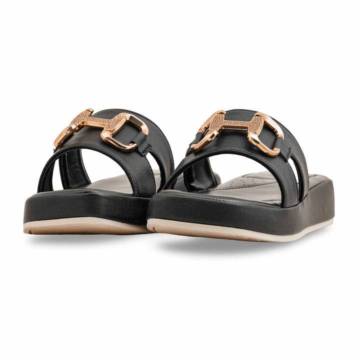 Black Formal Slipper For Ladies PU0426
