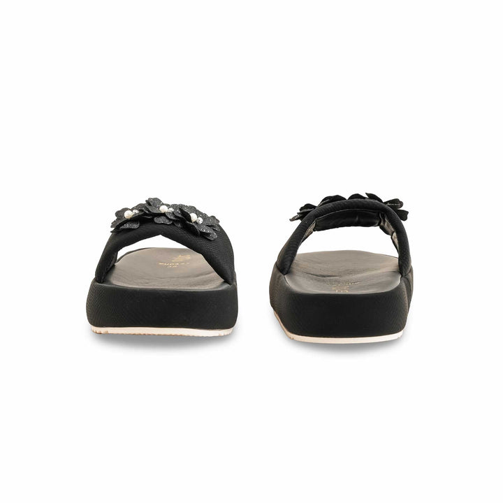 Black Formal Slipper For Ladies PU0453