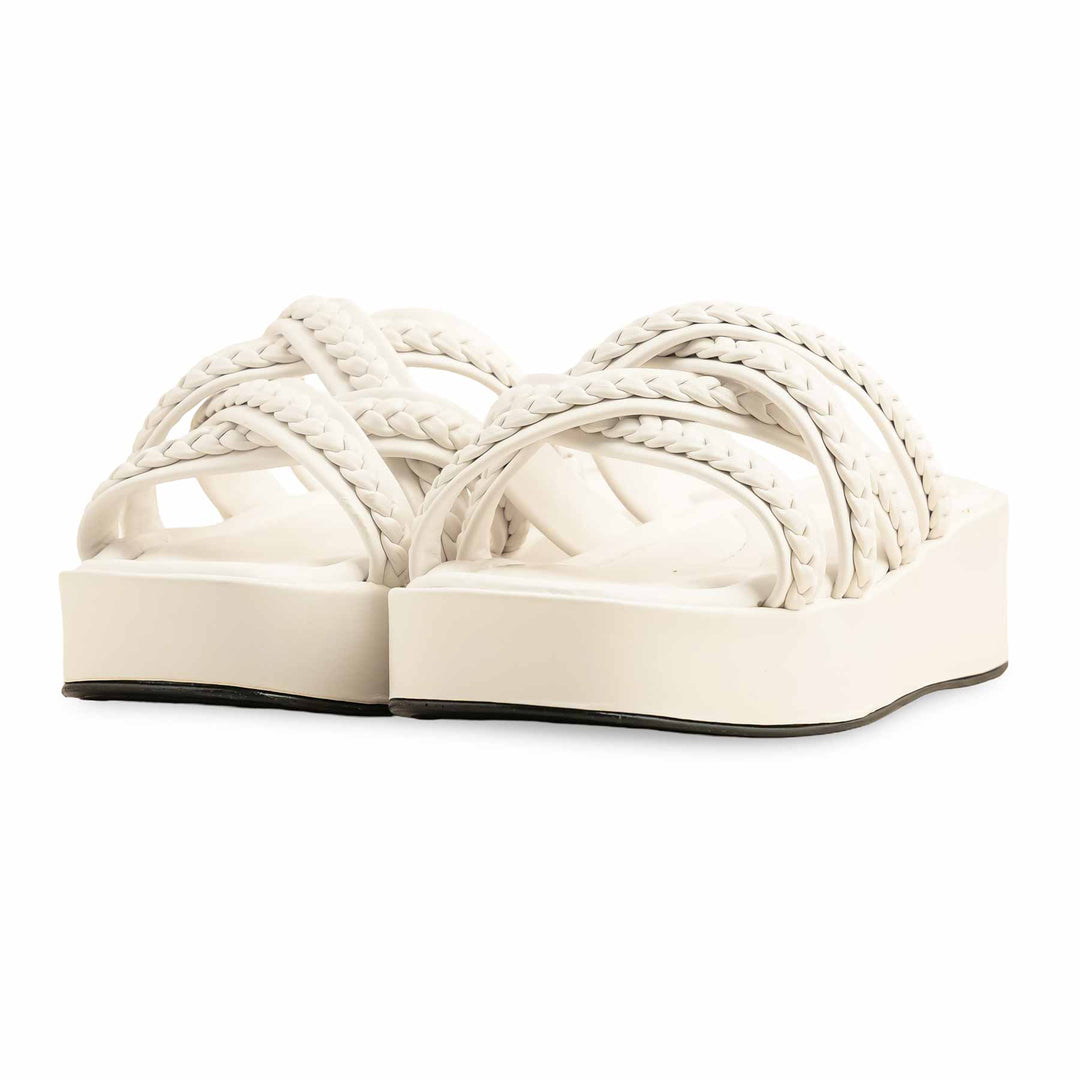 White Formal Slipper PU0475