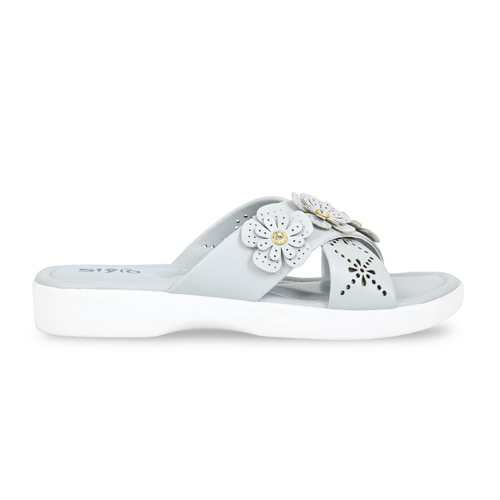 Grey Formal Women Slipper PU0476