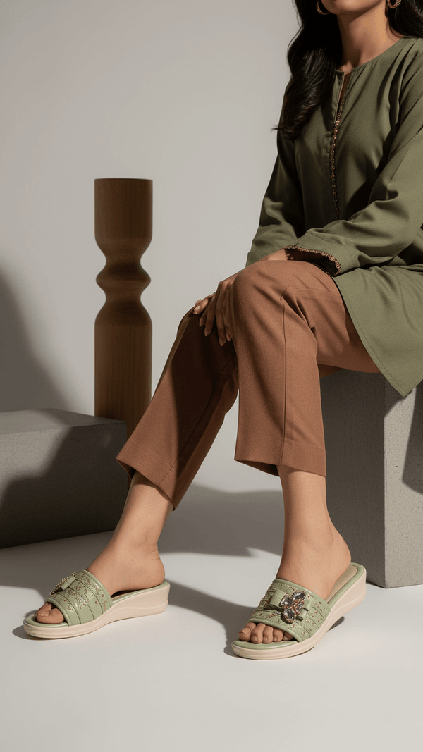 PISTAGREEN Formal Slipper PU0497