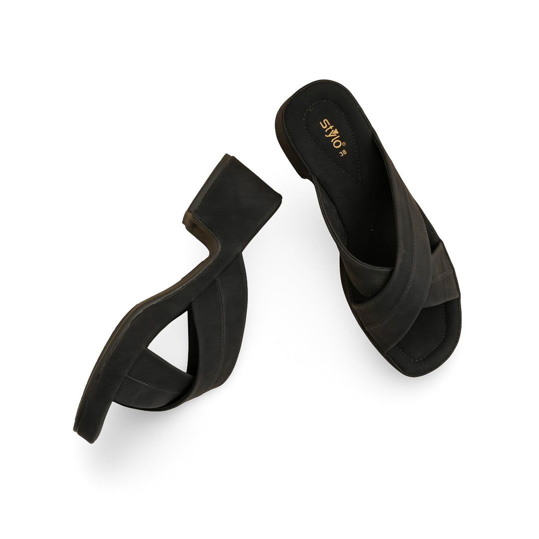 Black Formal Slipper PU0516