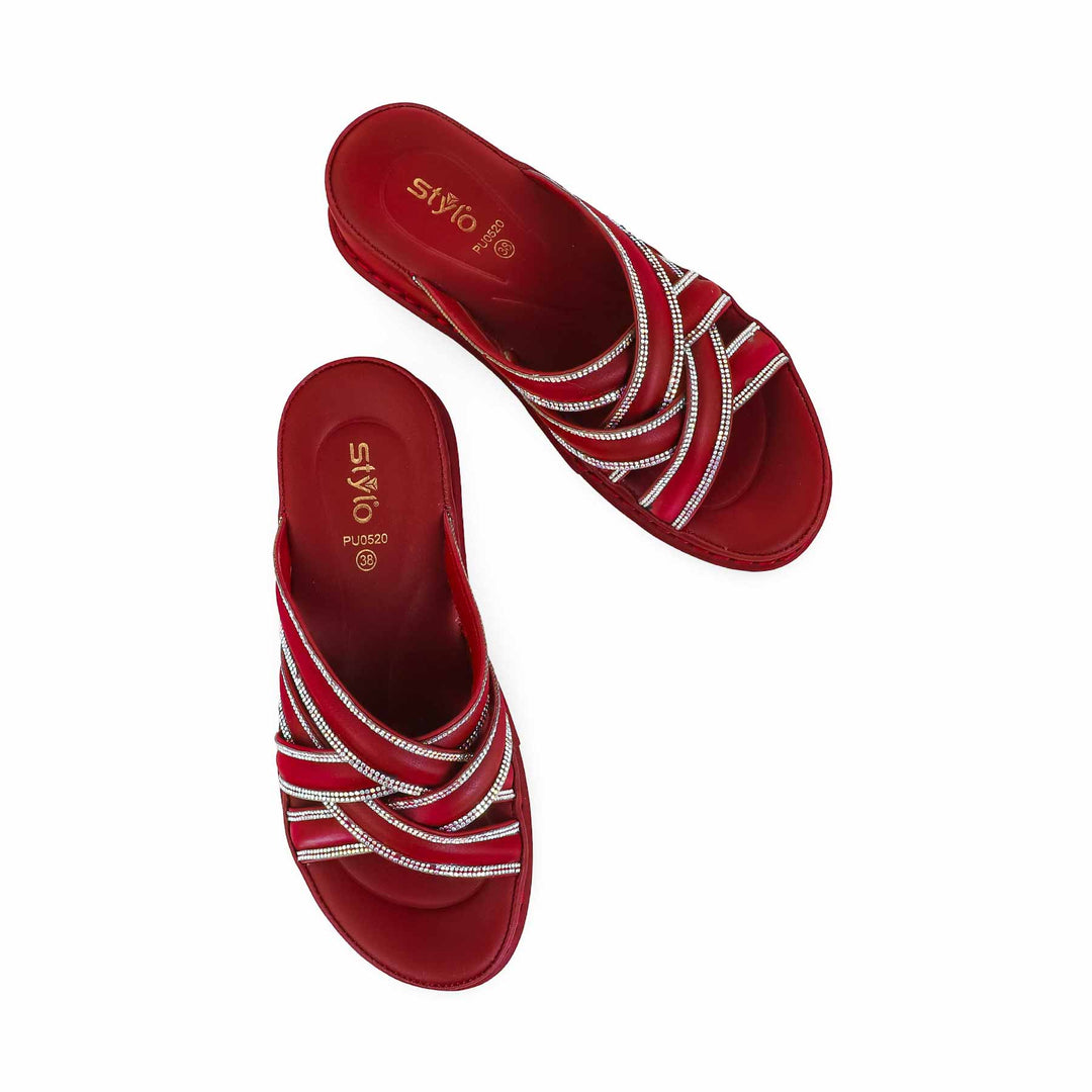 Maroon Formal Slipper PU0520