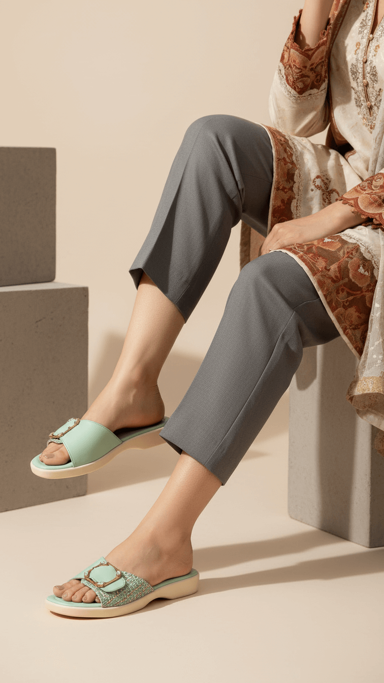 PISTAGREEN Formal Slipper PU0523