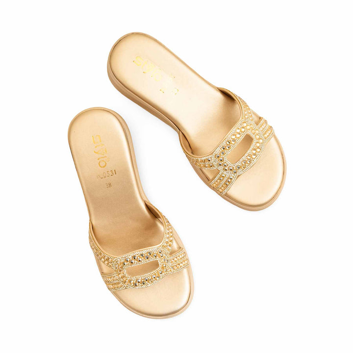 Golden Formal Slipper PU0531