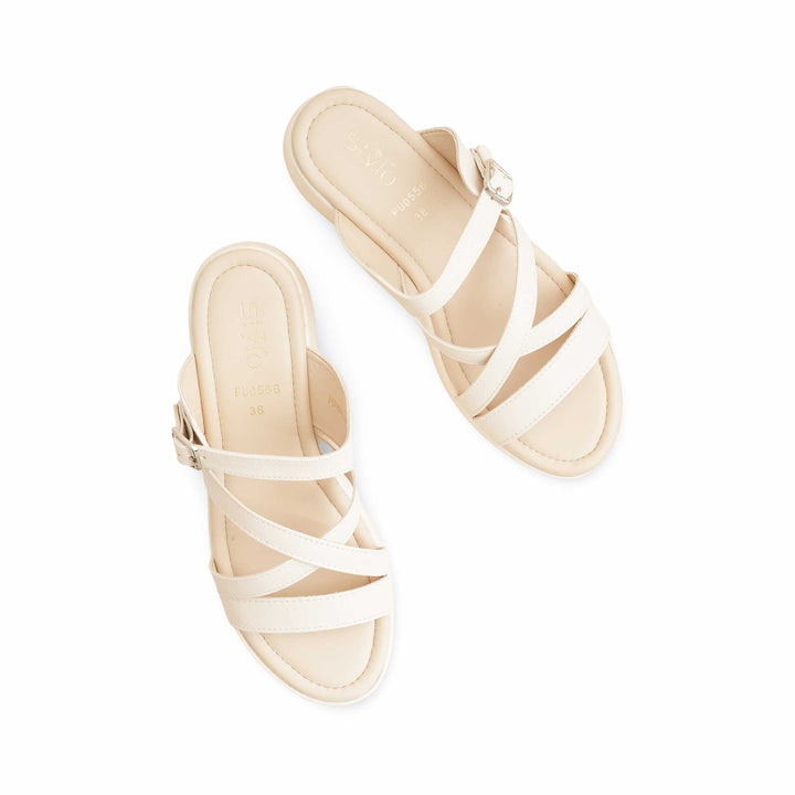 White Formal Slipper PU0556