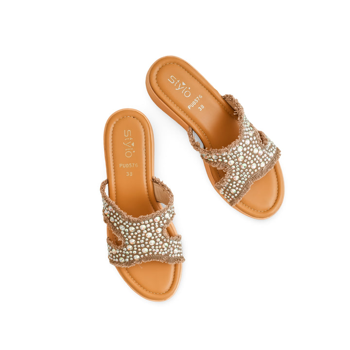 Beige Formal Slipper PU0576