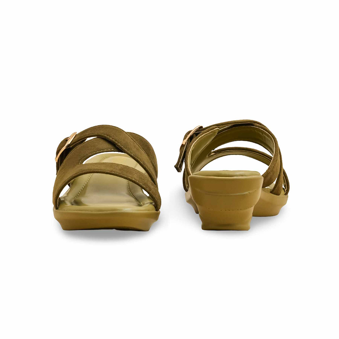 Olive Formal Slipper For Women PU0578