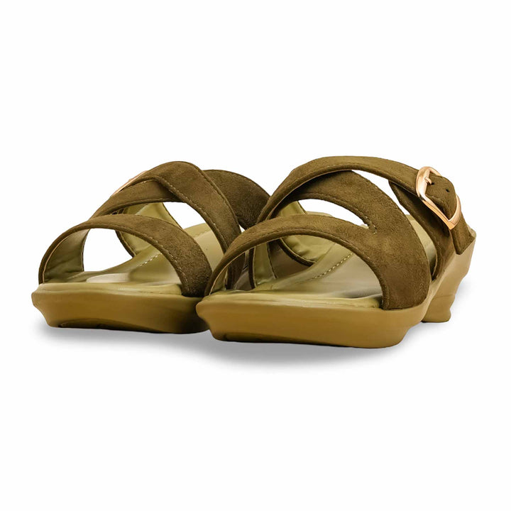 Olive Formal Slipper For Women PU0578