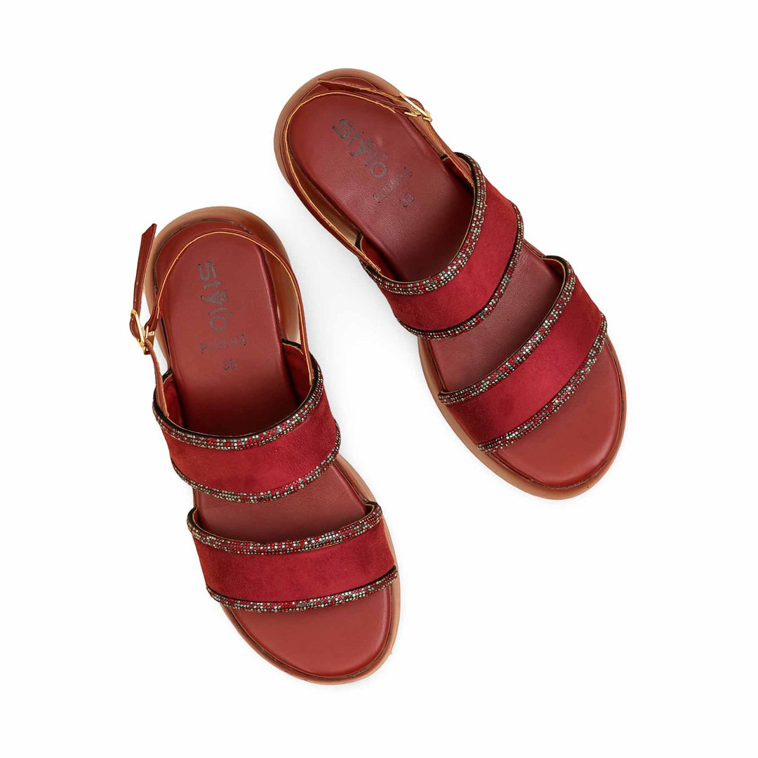 Maroon Formal Women Sandal PU0594
