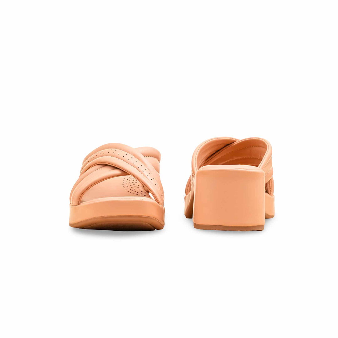 Peach Formal Slipper For Ladies PU0619