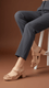 Beige Formal Slipper For Ladies PU0622