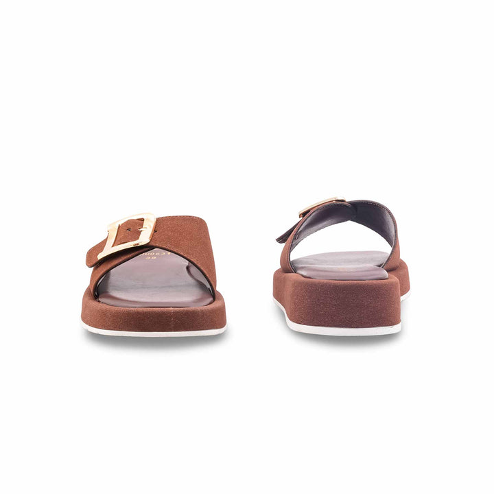 Brown Formal Slipper For Women PU0631