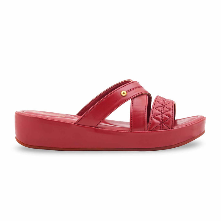Maroon Formal Slipper For Women PU0653