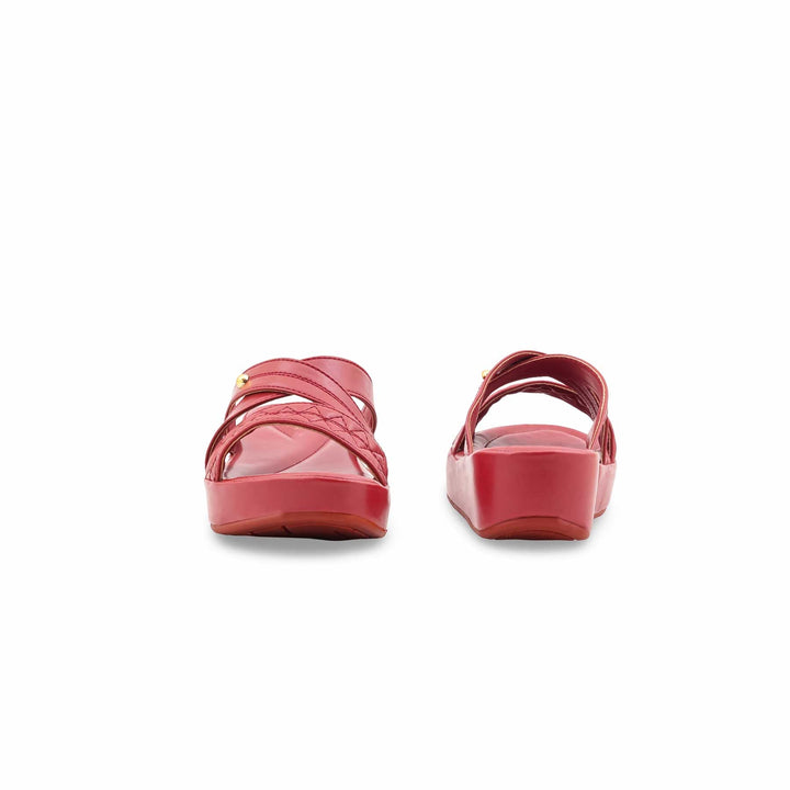 Maroon Formal Slipper For Women PU0653