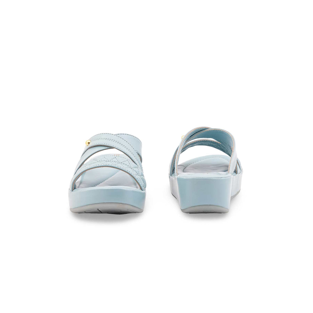 Sky Blue Formal Slipper For Women PU0653