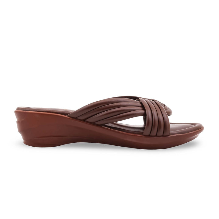 Coffee Formal Slipper For Women PU0659