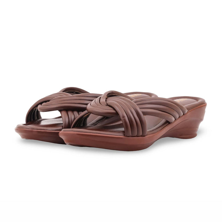 Coffee Formal Slipper For Women PU0659