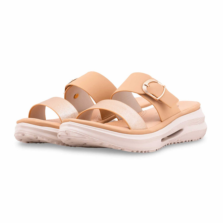 Beige Formal Slipper For Ladies PU0663