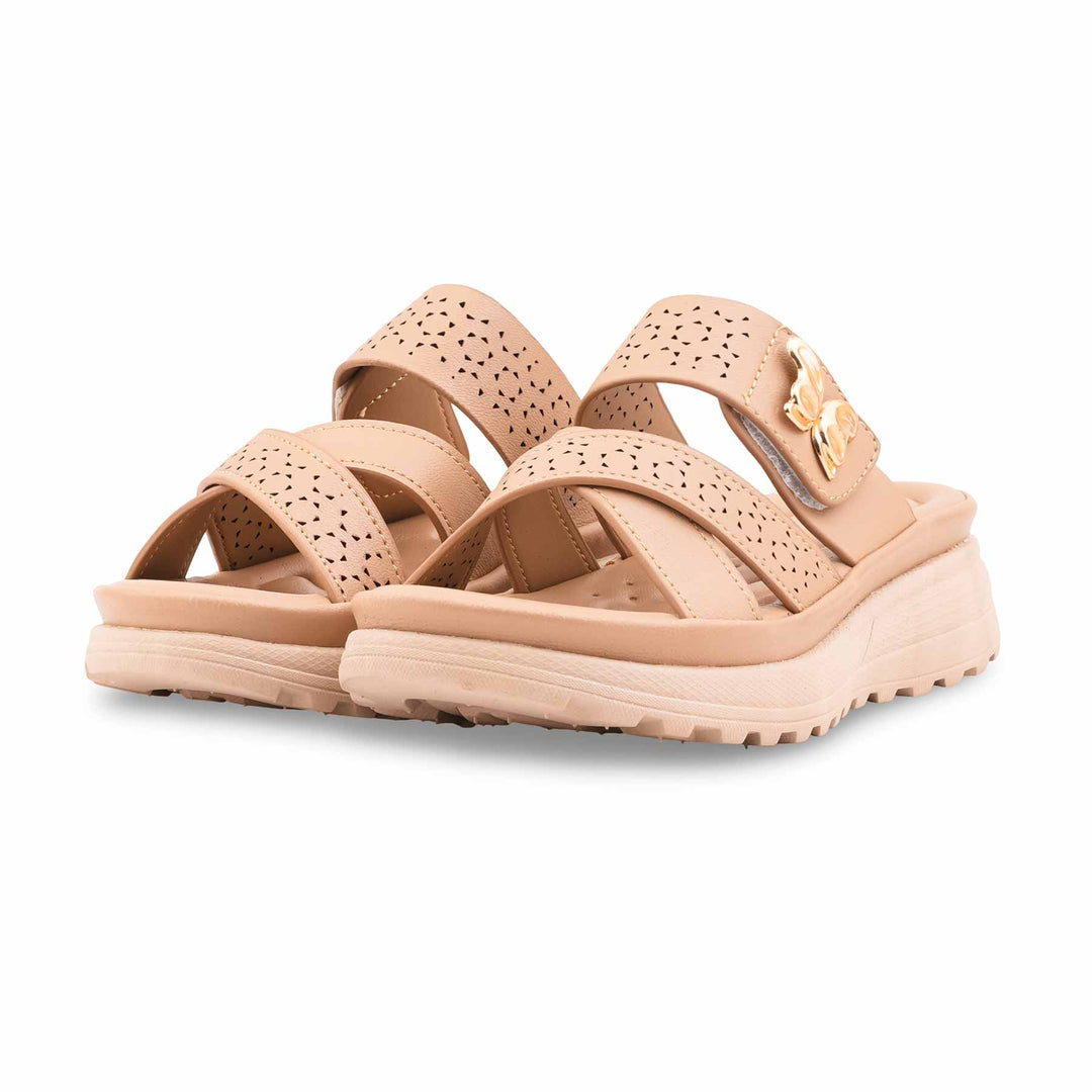 Beige Formal Slipper For Women PU0681