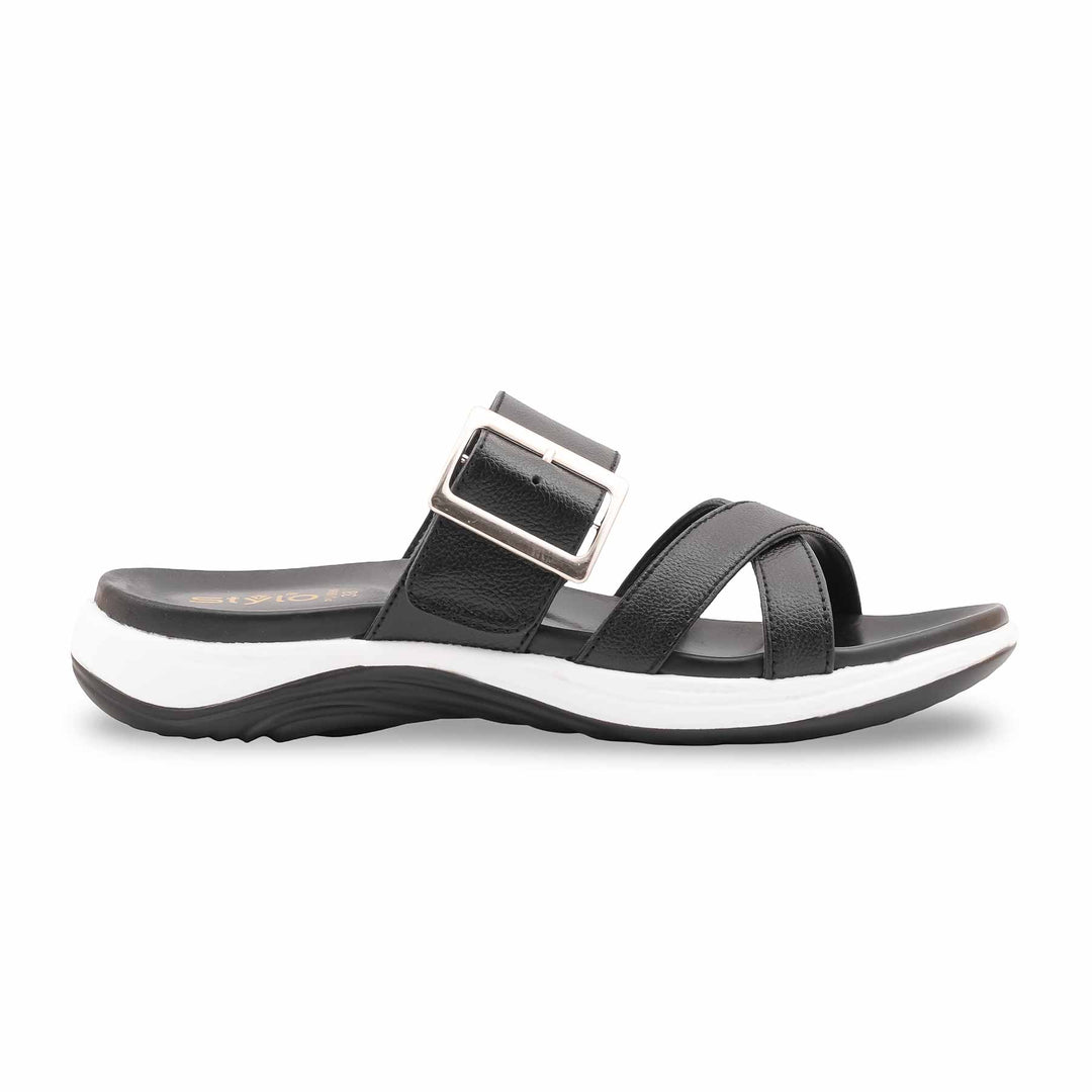 Black Formal Slipper For Women PU0686