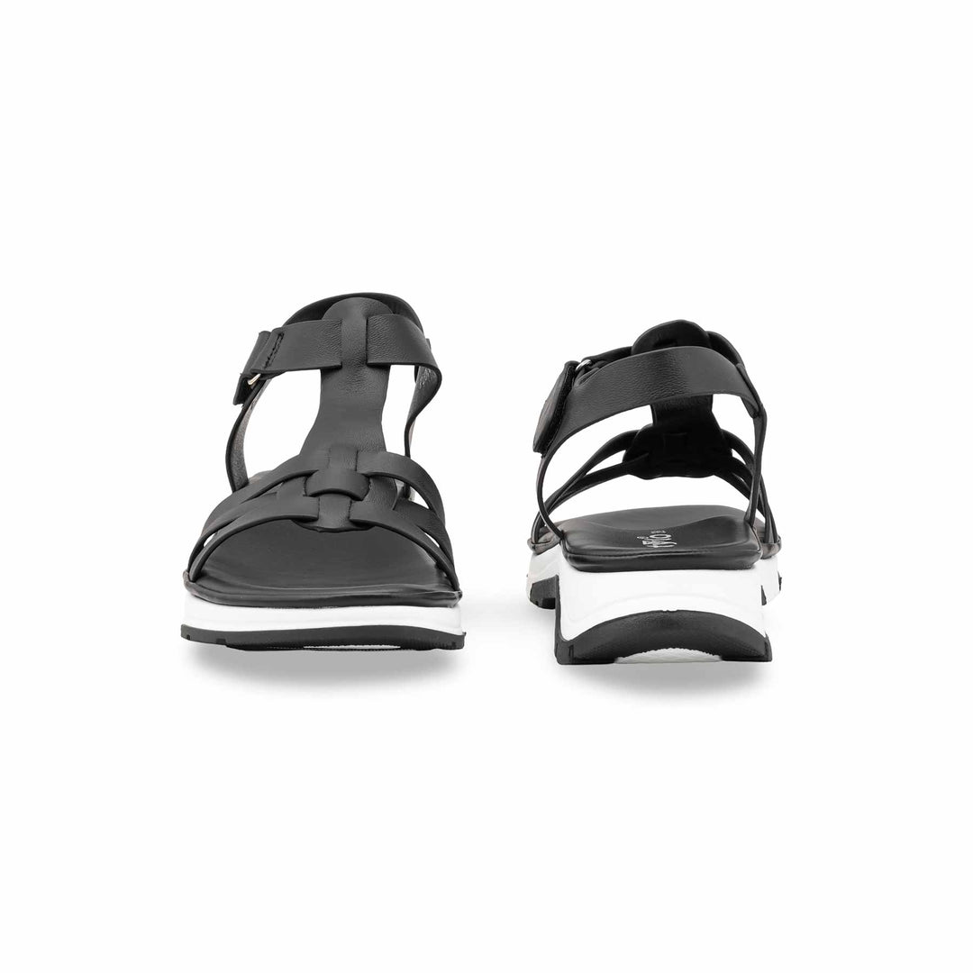 Black Formal Sandal For Ladies PU0709
