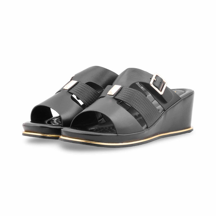 Black Formal Slipper For Women PU0734