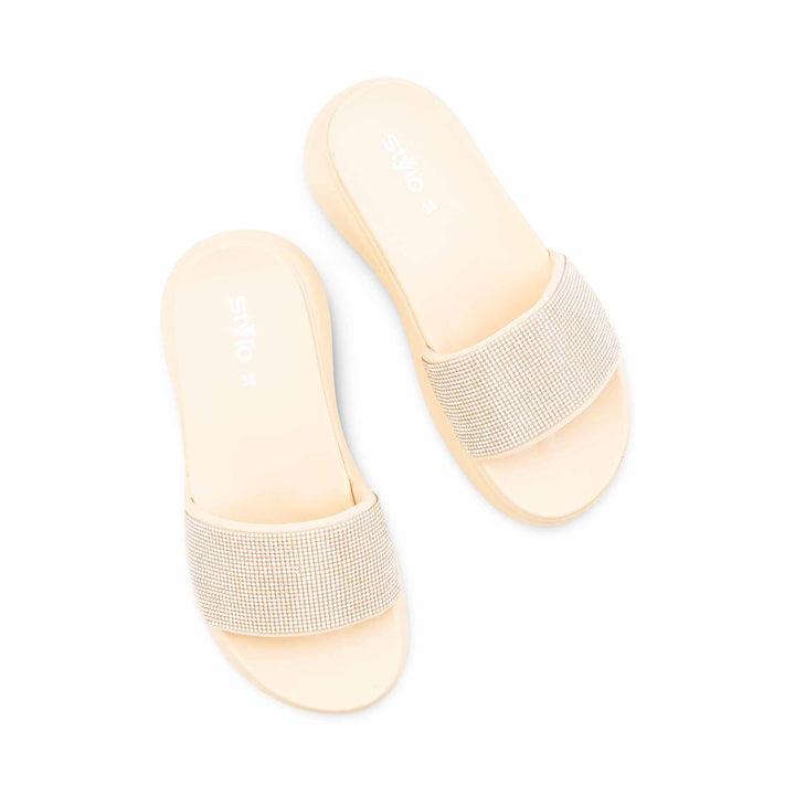 Beige Formal Slipper For Women PU0737