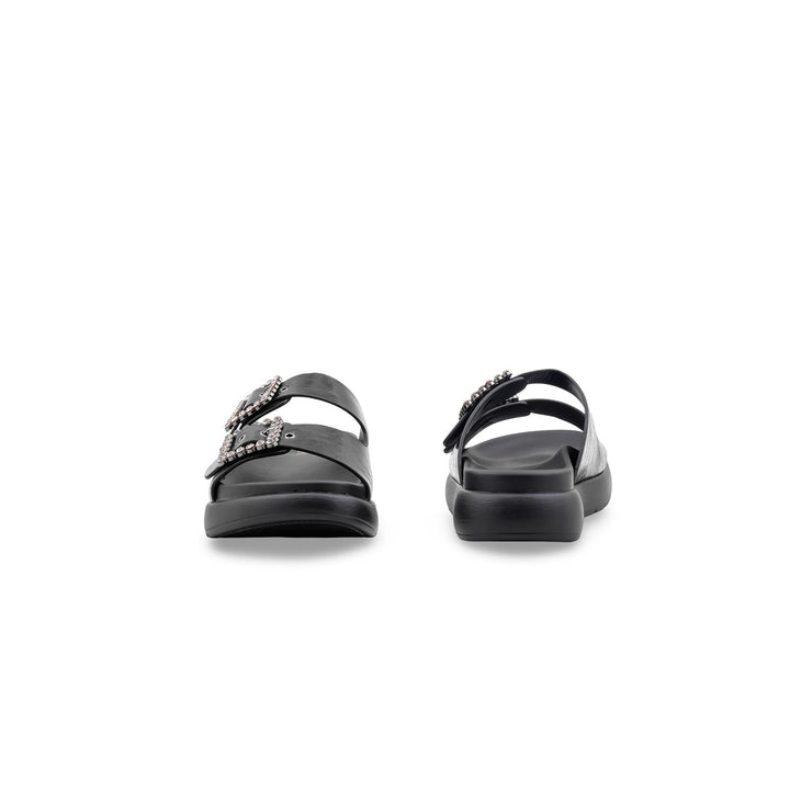 Black Formal Slipper For Ladies PU0738