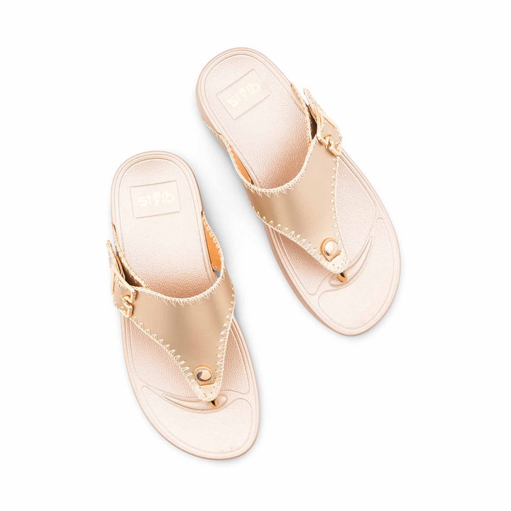 Golden Formal Chappal For Women PU0743