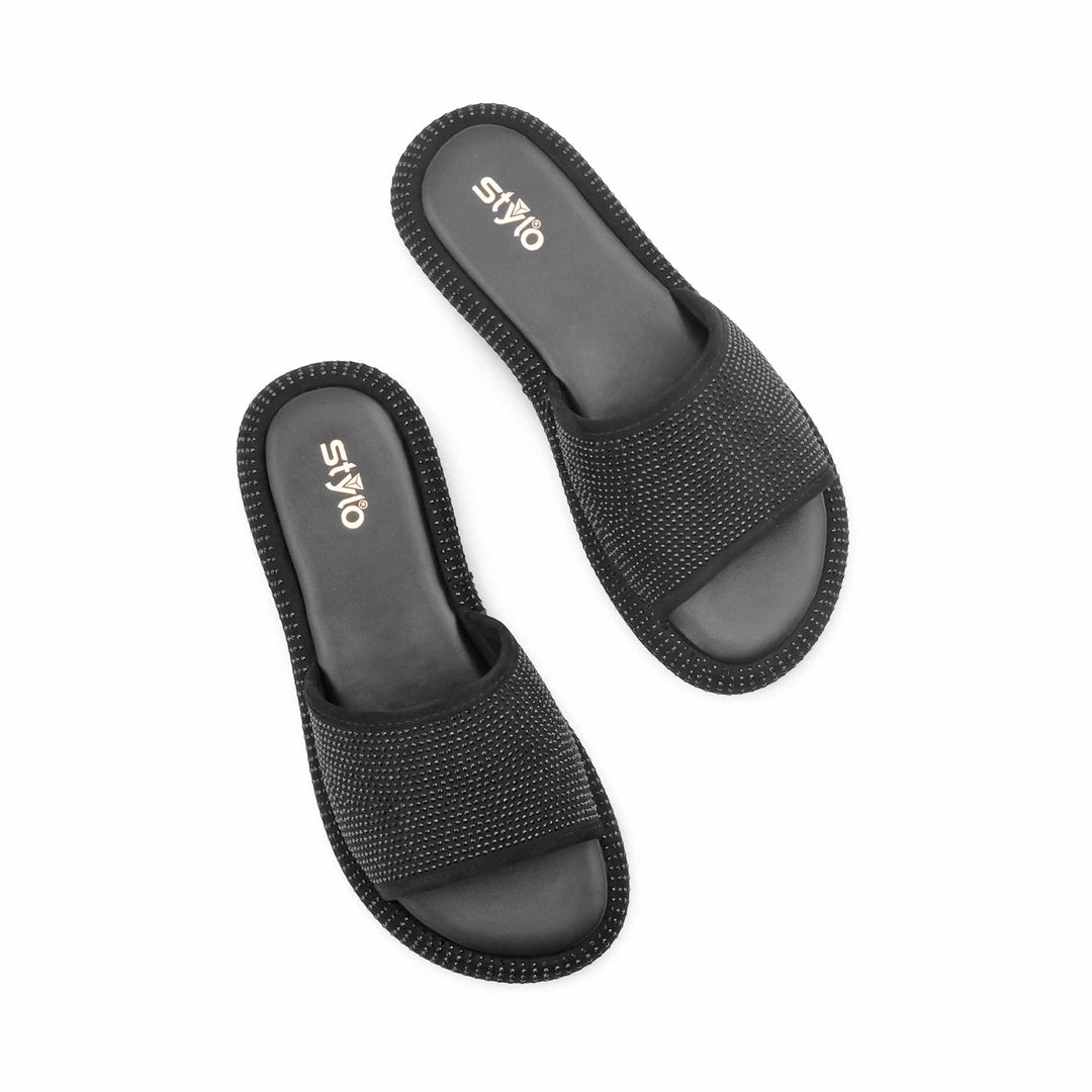 Black Formal Women Slipper PU0748