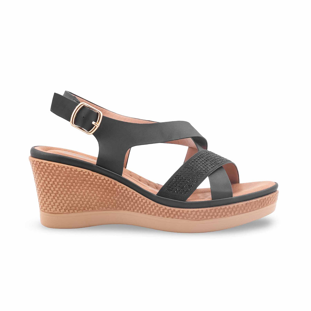 Black Formal Sandal For Women PU0752