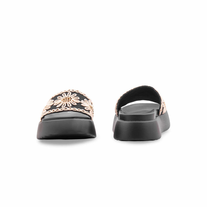Black Formal Slipper For Ladies PU0762