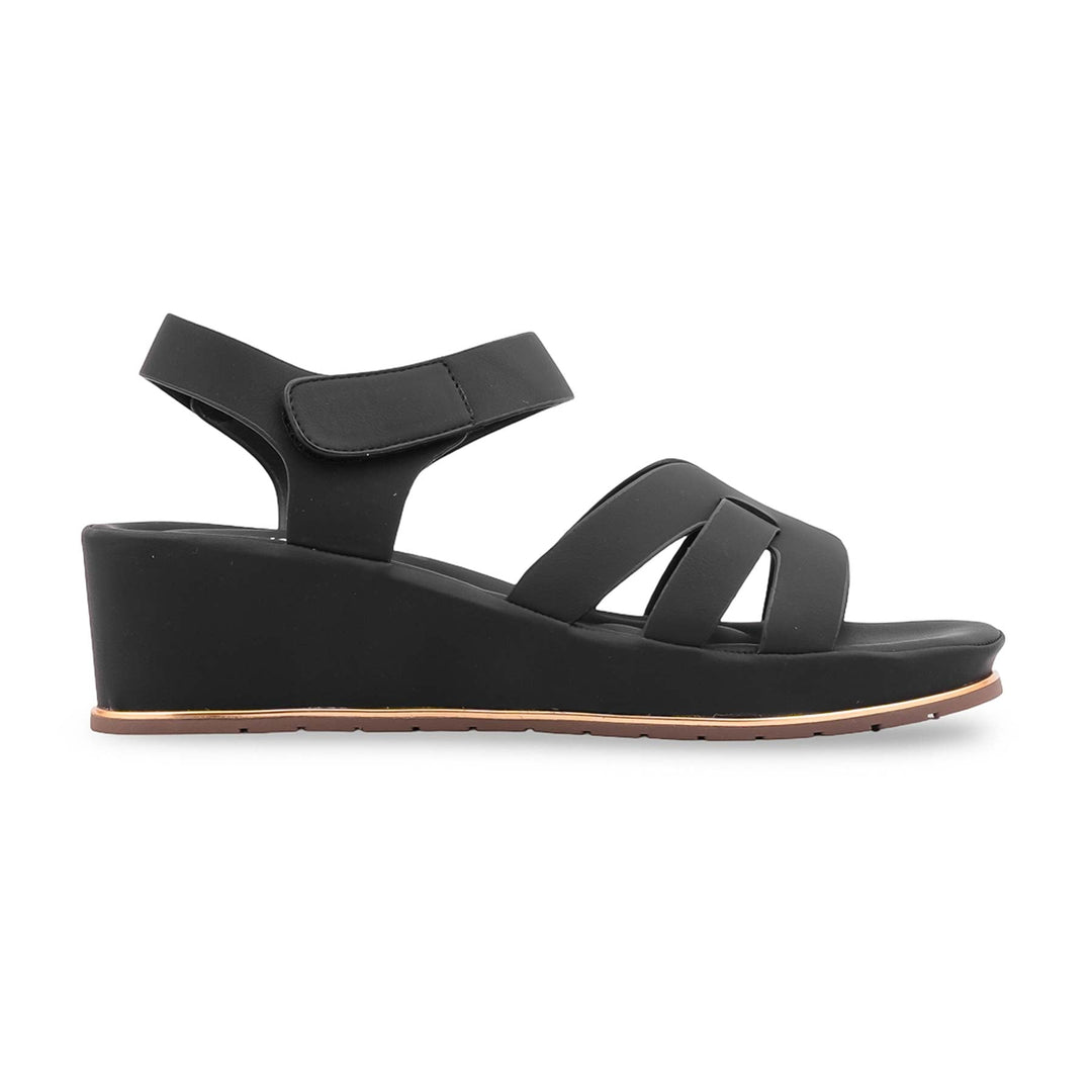 Black Formal Slipper For Ladies PU0764